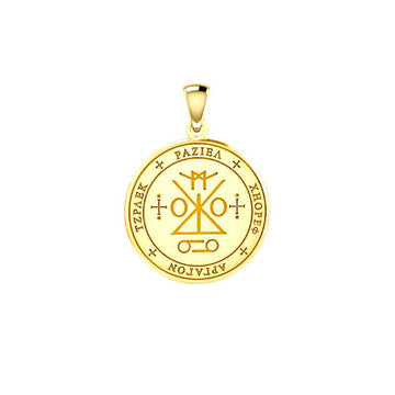 Sigil of the Archangel Raziel Solid Gold Pendant (Small) GPD5485 - Jewelry